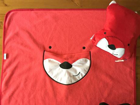 Snoozihedz Fuchs - Decke und Kissen in einem