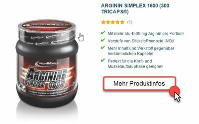 ironmaxx ARGININ - die perfekte ergänzung zum Muskelaufbau