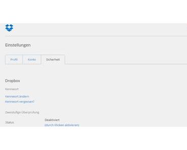 Dropbox setzt ältere Paßwörter zurück