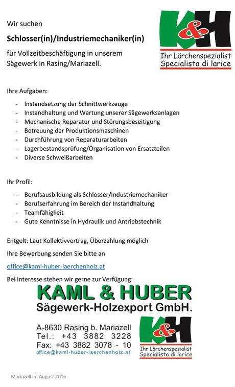 Stelle-Schlosser-Kaml-Huber