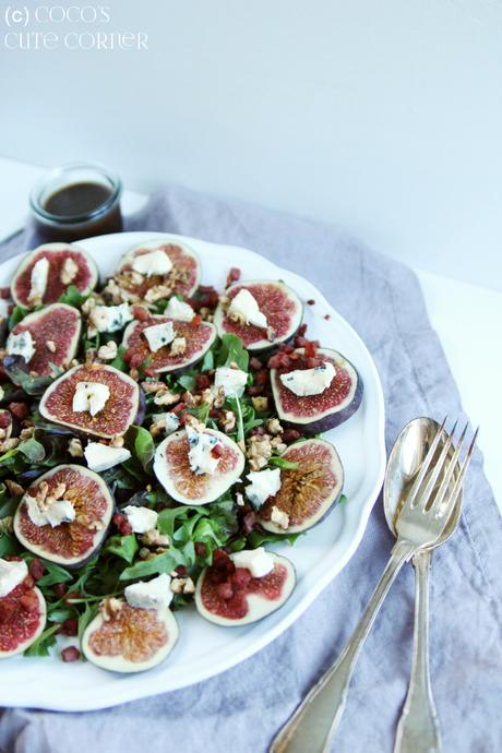 Salat mit Feigen und Castello Blue - ein erster herbstlicher Gruss aus Coco's Küche