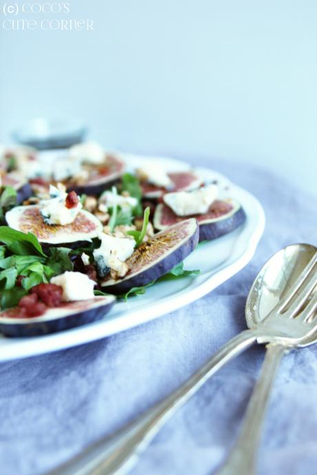 Salat mit Feigen und Castello Blue - ein erster herbstlicher Gruss aus Coco's Küche