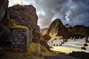 Panorama de Machu Picchu in Peru