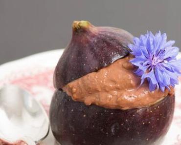 chocolate cream stuffed figs