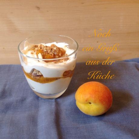 Ein Gruß aus der Küche #2 – oder – So lecker: Aprikosen-Quark-Trifle