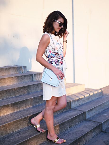 lipsy floral shirt dress summer streetstyle lookbook berlin  look fashion blog