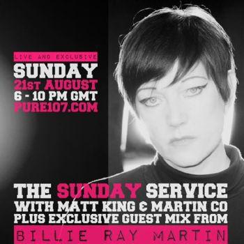 Billie Ray Martin – DJ Mix exclusive for pure 107 Radio – Sept 2016