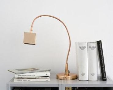 Licht & Leder: Lampe mit Kupfer und Naturleder