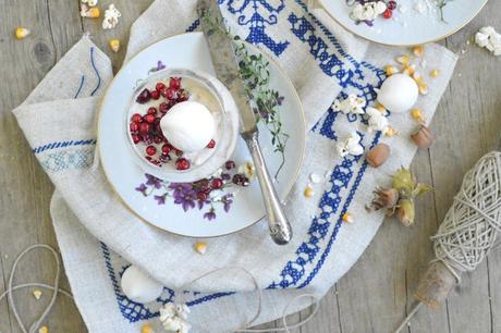Maronicreme mit Preiselbeeren und Baiser / Chestnut Cream with Lingonberries and Meringues #jarfulloflove