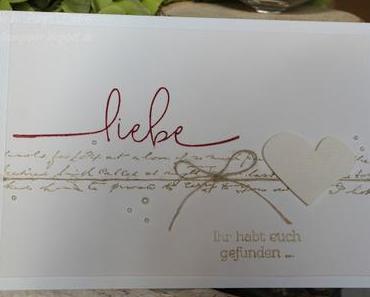 Die letzten Hochzeitskarten