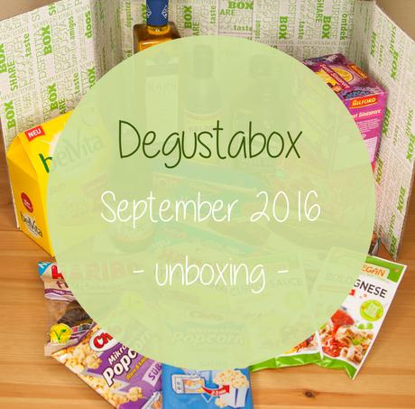 Degustabox - September 2016 - unboxing