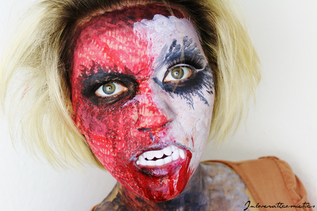 Halloween Tutorial – Two Face Zombie