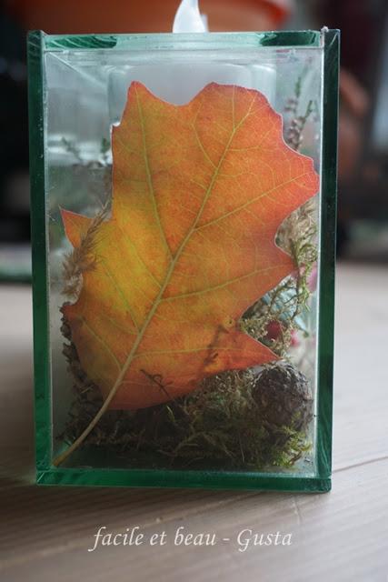 Herbstdeko im Glas