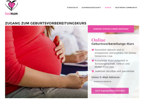 Bestmom - Online Geburtsvorbereitungskurs + Verlosung