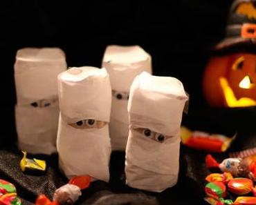 Halloween Süßigkeiten DIY – Geister mit Süßem gefüllt