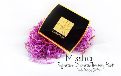 Missha - Signature Dramatic Two-way Pact  Gesichtspuder - No. 23 SPF25/PA++ - Korea Cosmetic