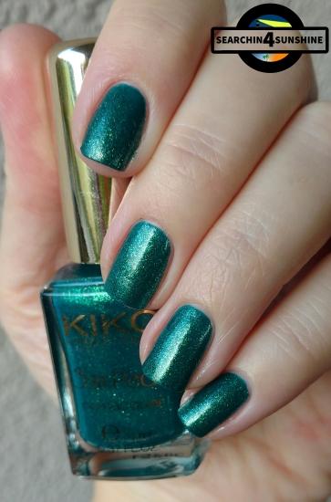 [Nails] Lacke in Farbe ... und bunt! TANNENGRÜN mit KIKO Sun Pearl nail lacquer 428 River Green