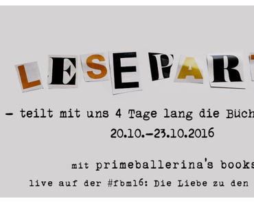 #Leseparty vom 20. Oktober bis zum 23. Oktober 2016