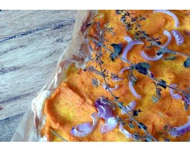 Rezept: veganer Kürbisflammkuchen