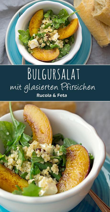 Bulgursalat mit glasierten Pfirsichen | Madame Cuisine Rezept