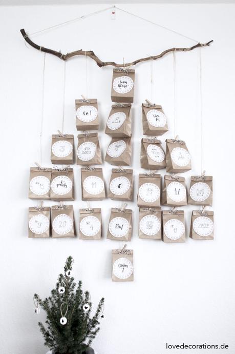 DIY Adventskalender in Tannenbaumform | DIY Advent Calendar with Christmas Tree Shape