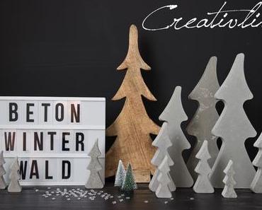 DIY Beton Winterwald und Gewinner