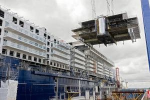 Pressemeldung: Mehr als 50 Prozent der Mein Schiff 3 fertig - Neubau von TUI Cruises setzt Standards in Sachen Umweltschutz