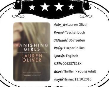 Lauren Oliver – Vanishing Girls