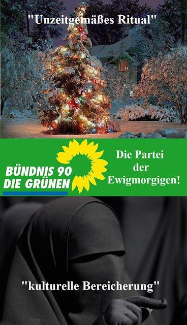 Krieg der Symbole: Weihnachtsbäume nein, Burka ja