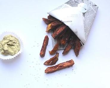 {Dinner Dienstag} Süßkartoffelpommes mit Guacamole Dip