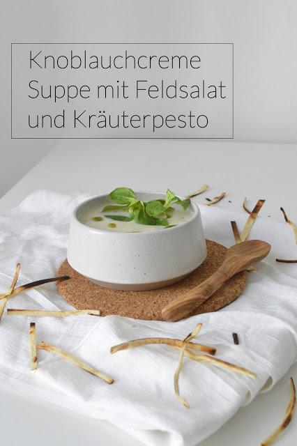 Knoblauchcreme Suppe mit Feldsalat / Garlic Soup with Lamb's Lettuce Recipe