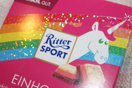 Ritter Sport Einhorn #glittersport vs. DIY vegan Rainbow Unicorn chocolate