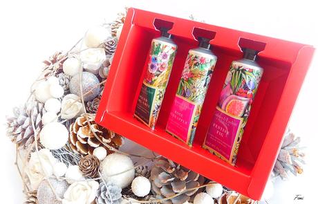 Crabtree & Evelyn - Festive Hand Therapy Trio Geschenkset - Limited Edition - X-Mas