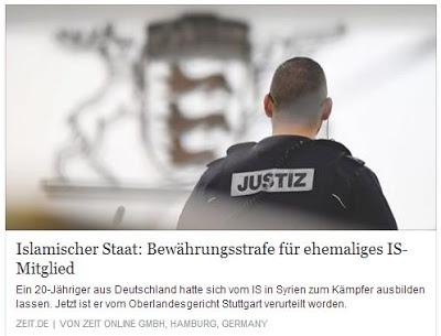 Deutsche Justiz geht mit aller Härte gegen Terroristen vor...
