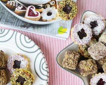 Die besten Weihnachtskekse! Kokosblüten und Lebkuchen-Schoko-Würfel