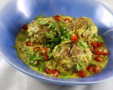 Lammklöße in warmer Kefir-Sauce