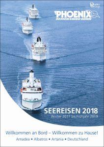 Phoenix Reisen Katalog „Seereisen 2018“ veröffentlicht 264 Seiten rund um MS Amadea, MS Artania, MS Albatros und MS Deutschland