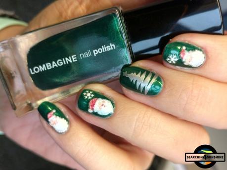 [Nails] NailArt-Dienstag: Weihnachten mit LOMBAGINE nail polish 13 x-mas green