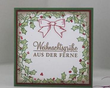 Adventsgrüne Minikärtchen