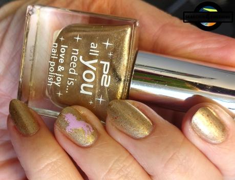 [Nails] Lacke in Farbe ... und bunt! GOLD mit p2 all you need is... love & joy nail polish 020 festive gold