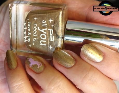 [Nails] Lacke in Farbe ... und bunt! GOLD mit p2 all you need is... love & joy nail polish 020 festive gold