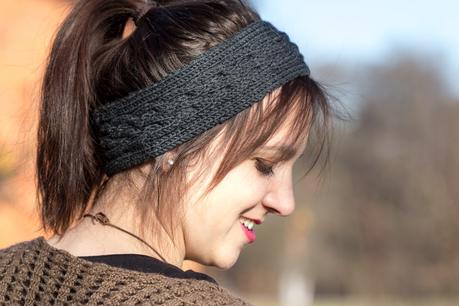 Stirnband mit Zopfmuster selber stricken - DIY Headband cable knit - handmade accessoires - selbstgemachte Accessoires - Zopfmuster 