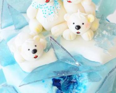 Little Frosty - Eisbärchen Torte mit Candy Rock