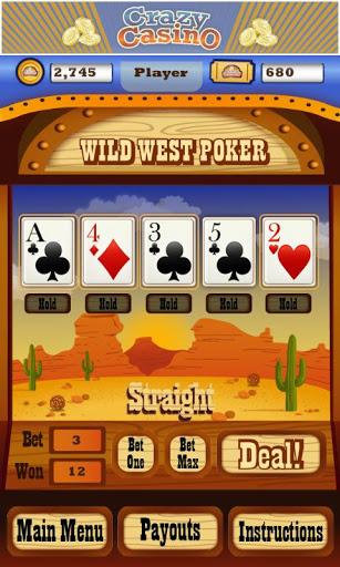 Crazy Casino – Verschiedene Casinospiele, wie Blackjack und Poker, in einer kostenlosen App