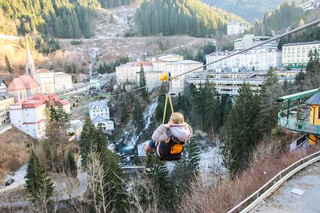 Gasteiner Tal: Frühstücken hoch oben am Kreuzkogel und mit dem Flying Fox über Bad Gastein Gasteiner Tal: Frühstücken hoch oben am Kreuzkogel und mit dem Flying Fox über Bad Gastein