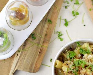 Pasta mit geröstetem Blumenkohl und Pancetta