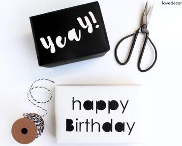 DIY Typo Geschenkverpackung | #12giftswithlove 2017