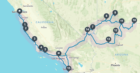 USA Roadtrip Westküste in 3 Wochen – Route, Infos & Kosten
