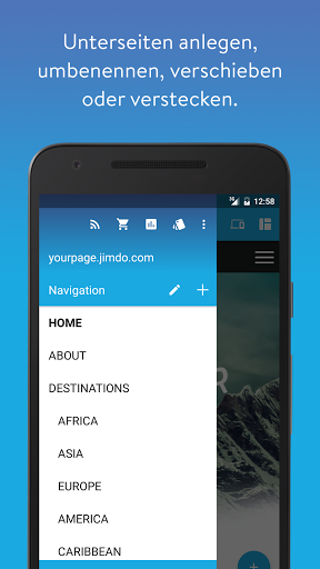 Eine eigene Website über eine Android App erstellen