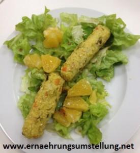 Rezept - Salat, Orange-Hirsensticks
